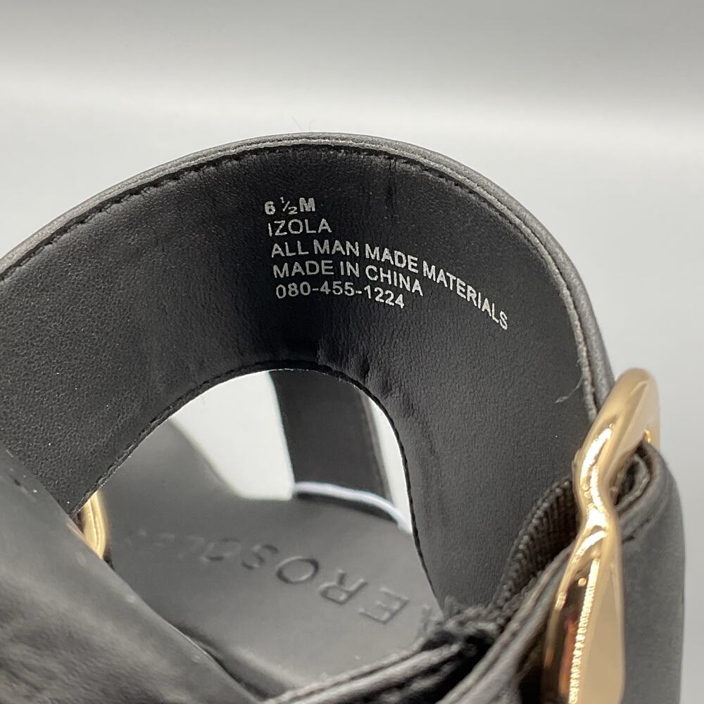 NEW Aerosoles Women’s Izola Wedge Sandals Black Size 6.5M - Picture 6 of 11